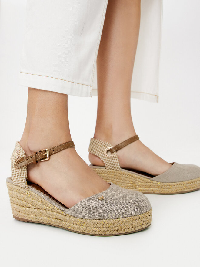 Wrangler Espadryle Wrangler Bela Women Semi Wedge 20241055 Brązowy