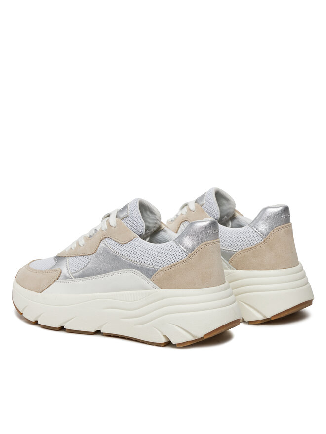 Geox Sneakersy Geox D Diamanta D45UFB 01422 C1ZH6 Bílá