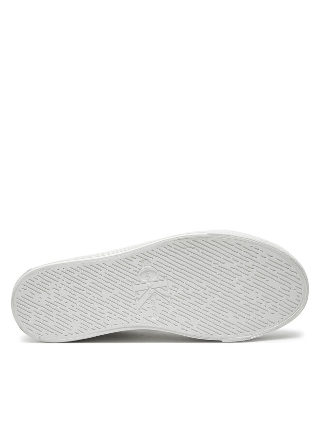 Calvin Klein Jeans Sneakersy Calvin Klein Jeans Bold Vulc Flatf Low Lth Ml YW0YW01669 Biały