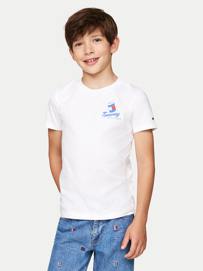Tommy Hilfiger Tommy Hilfiger Marškinėliai KB0KB09281 Balta Regular Fit