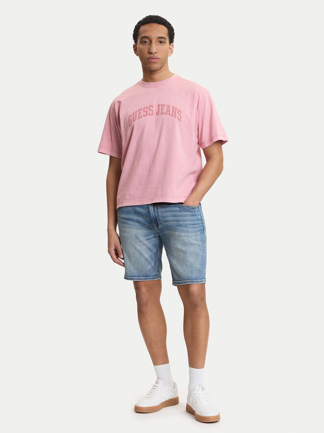 Guess Jeans Guess Jeans T-Shirt M6GIB6 K8FQ4 Rosa Regular Fit