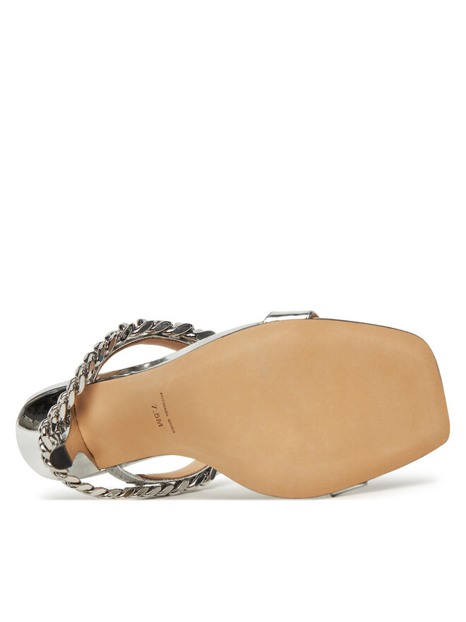 MICHAEL Michael Kors Klapki MICHAEL Michael Kors Bianca 40S5BCHS1M Srebrny