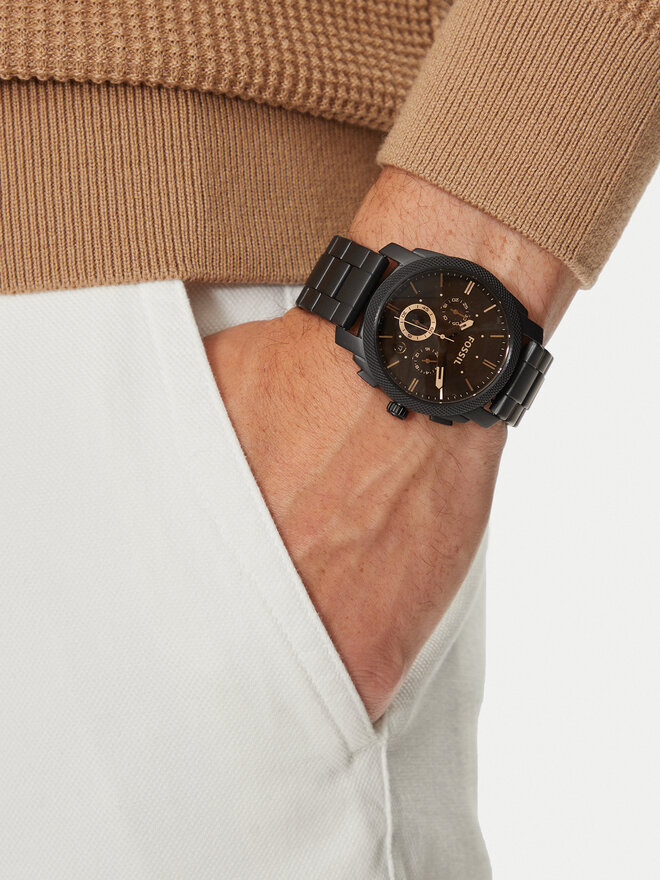 Fossil Ρολόι Fossil Machine FS4682 Μαύρο