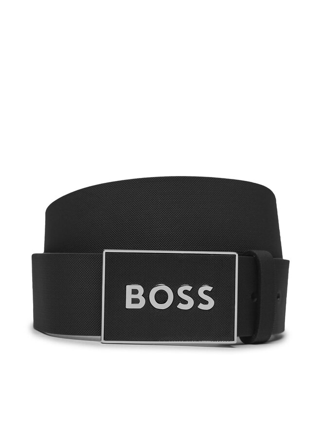 BOSS Pánský pásek Boss Icon-S1 Sz40 50471333 Černá