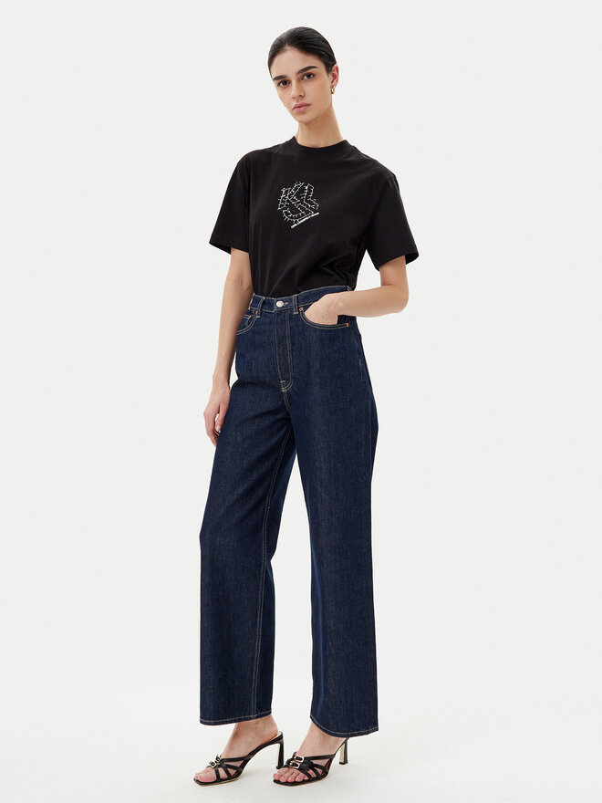 Karl Lagerfeld Jeans Karl Lagerfeld Jeans T-Shirt A2W17077 Μαύρο Regular Fit