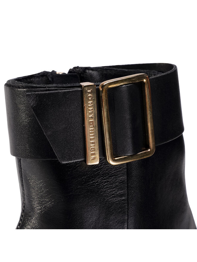 Tommy Hilfiger Stiefeletten Tommy Hilfiger Basic Square Toe Boot FW0FW05154 Schwarz