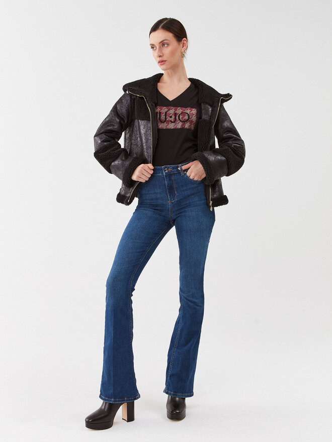 Liu Jo Liu Jo Футболка MF3338 JS923 Чорний Regular Fit