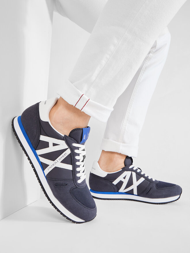 Armani Exchange Sneakersy Armani Exchange XUX017 XCC68 K487 Granatowy