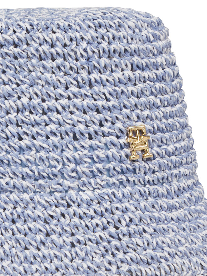 Tommy Hilfiger Klobouk Tommy Hilfiger Premium Beach Bucket AW0AW17136 Modrá