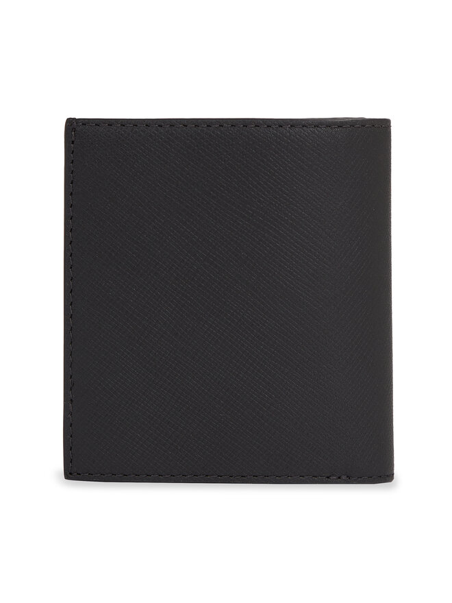 Calvin Klein Μεγάλο Πορτοφόλι Ανδρικό Calvin Klein Modern Bar Trifold 6Cc W/Coin K50K511836 Μαύρο