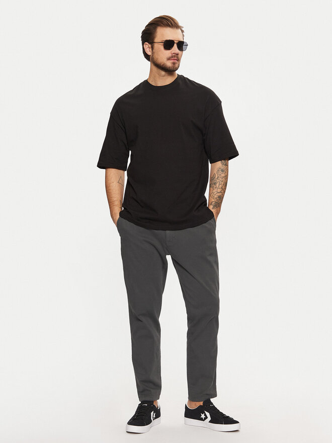 Jack&Jones Jack&Jones Marškinėliai Charge 12259975 Juoda Oversize