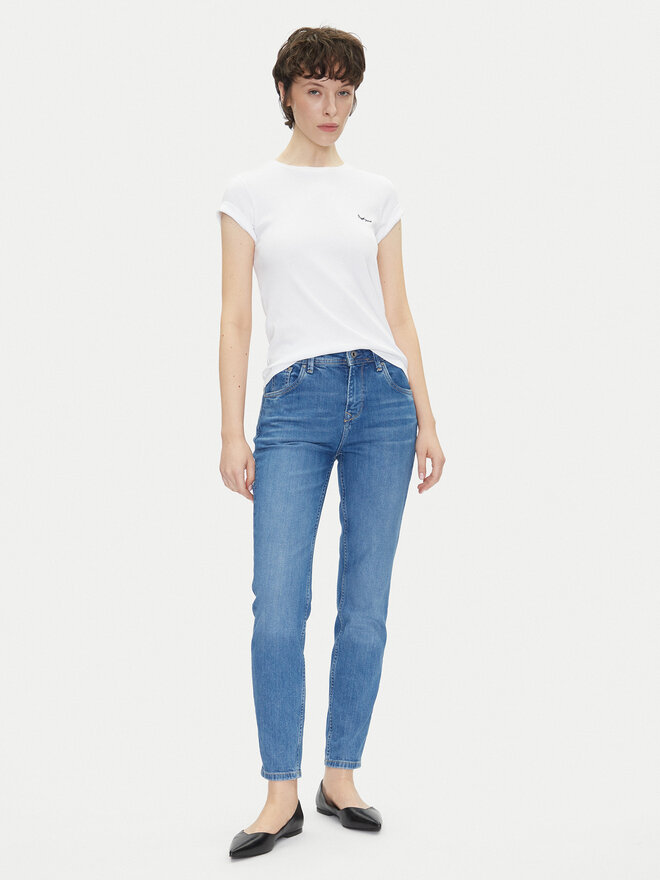 Pepe Jeans Pepe Jeans Marškinėliai PL506037 Balta Regular Fit