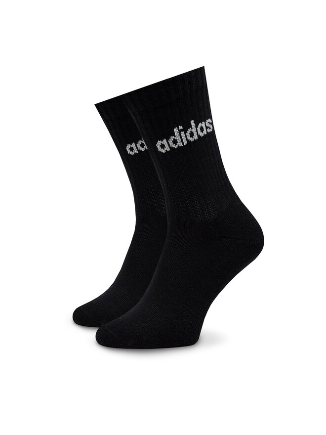 adidas Skarpety wysokie unisex adidas Linear Crew Cushioned Socks 3 Pairs IC1302 Szary