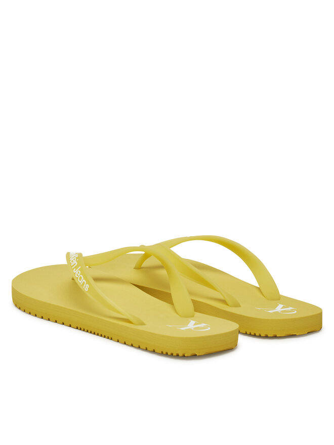 Calvin Klein Jeans Zehentrenner Calvin Klein Jeans Beach Sandal Transparent Tpu YW0YW01829 Gelb