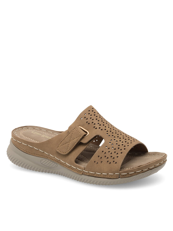 Clara Barson Pantoletten Clara Barson WYL05010-17 Beige