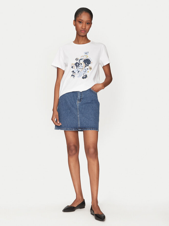 Marella Marella T-Shirt Ovest 2515971071 Weiß Regular Fit