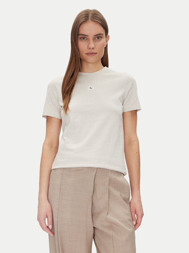 Calvin Klein Jeans Calvin Klein Jeans Camiseta J20J225243 Beis Regular Fit