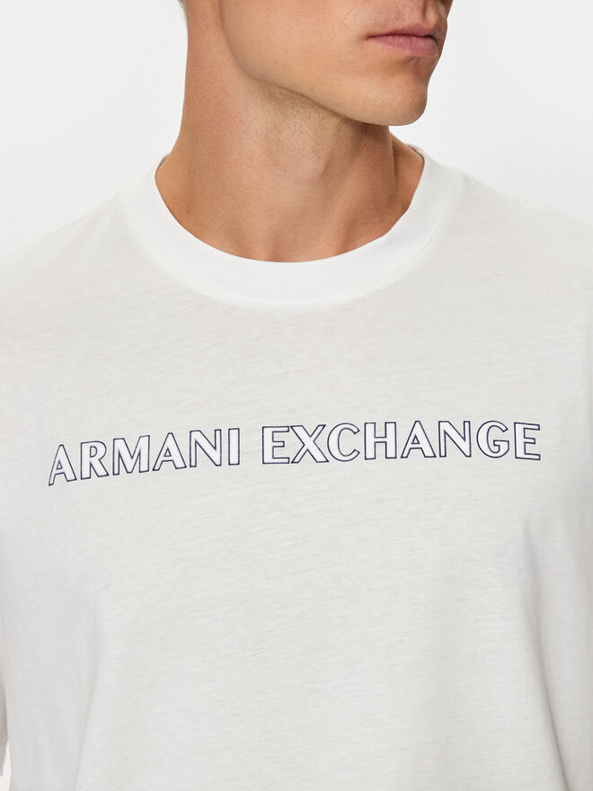 Armani Exchange Armani Exchange Футболка 6DZTBD ZJ3VZ 1116 Білий Regular Fit