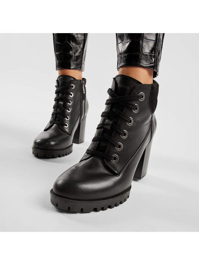 Wojas Schnürschuhe Wojas 64009-71 Schwarz