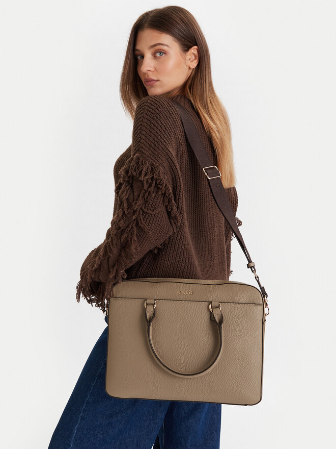 Liu Jo Torba za laptop Liu Jo Ecs M Briefcase AF5320 E0027 Bež