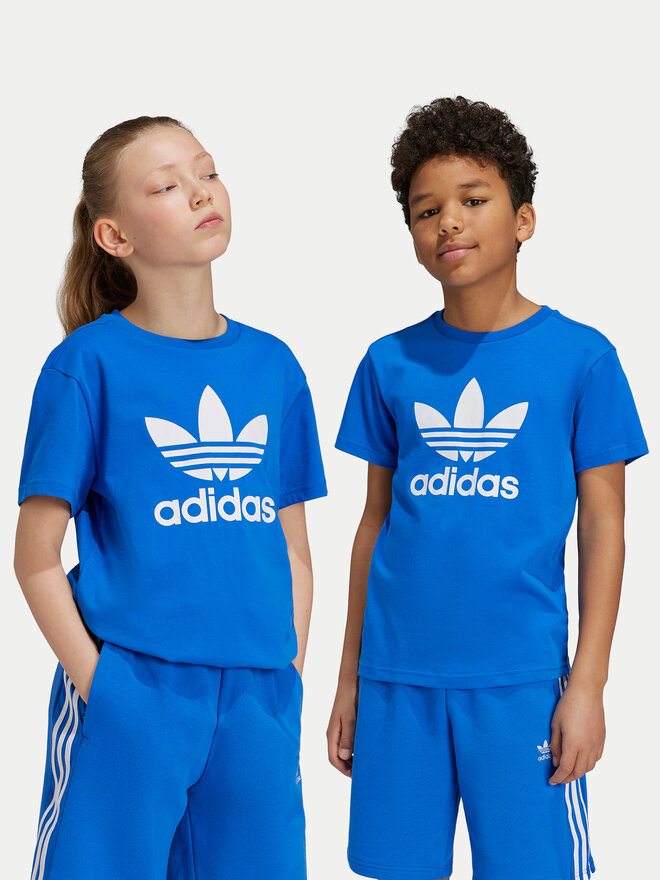 adidas adidas Camiseta adicolor Trefoil IY7425 Azul Regular Fit