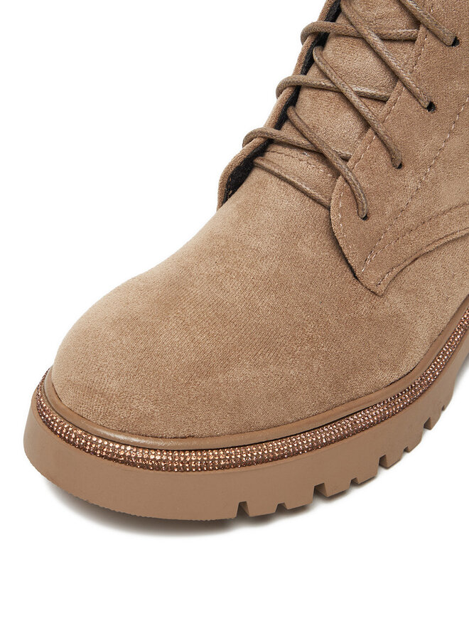 DeeZee Botines planos DeeZee 8665 Beis