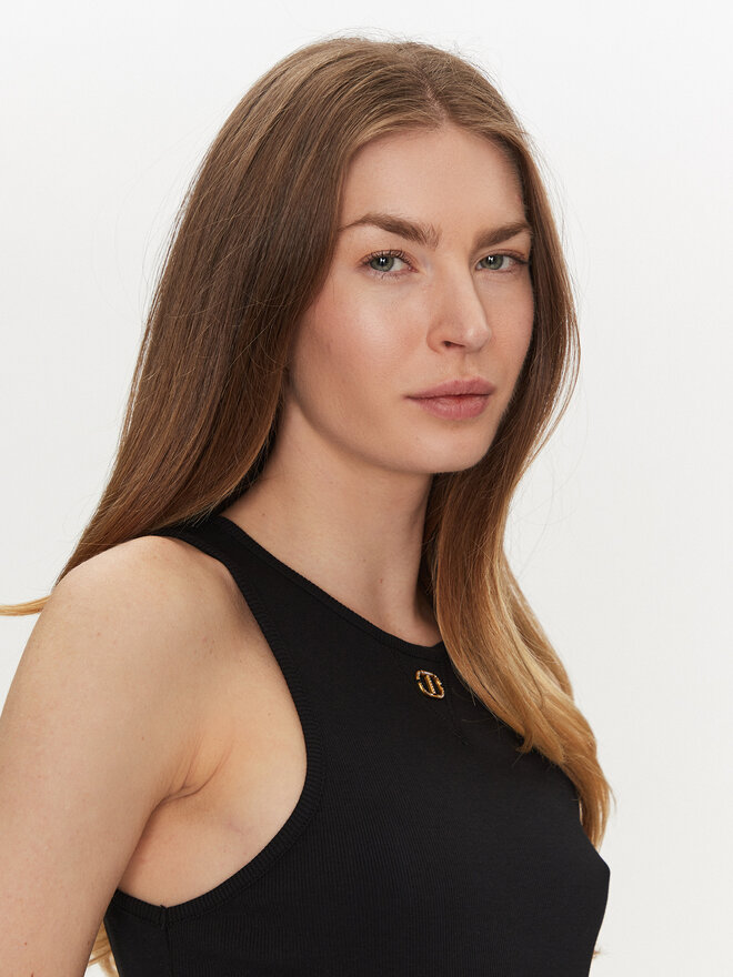 TWINSET TWINSET Marškinėliai 251TP2550 Juoda Slim Fit
