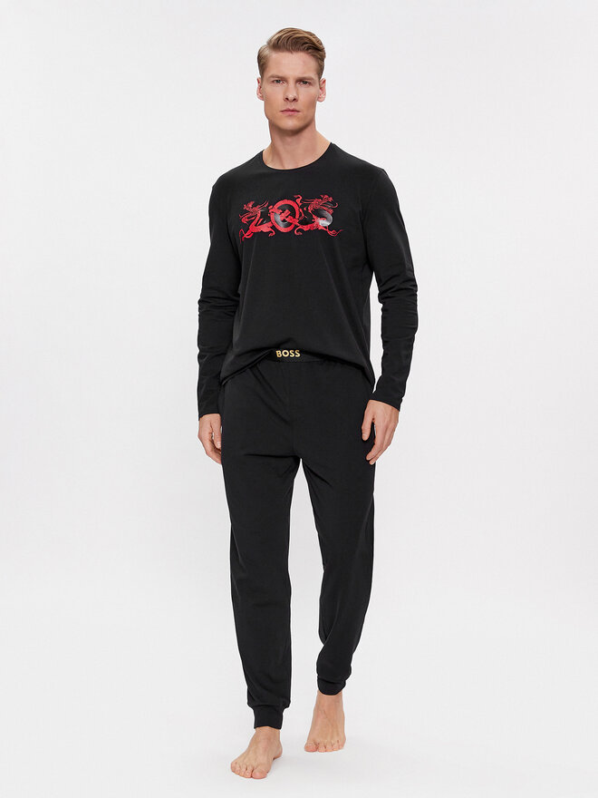 BOSS Boss Pižama LNY 50514892 Juoda Regular Fit