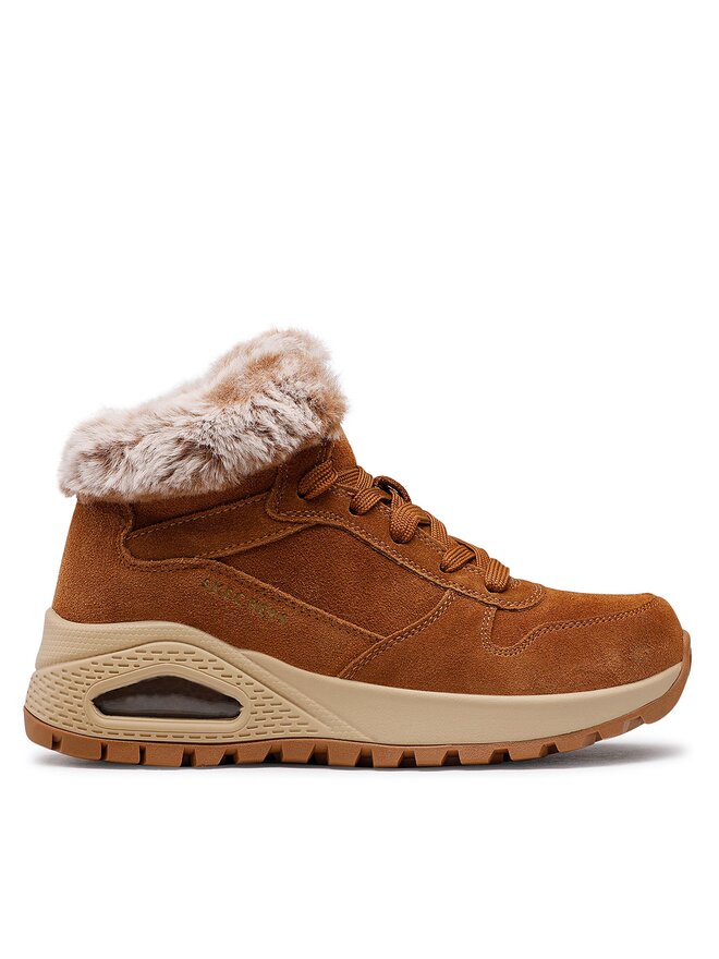 Skechers Μποτάκια Skechers Uno Wintriness 167433/CSNT Καφέ