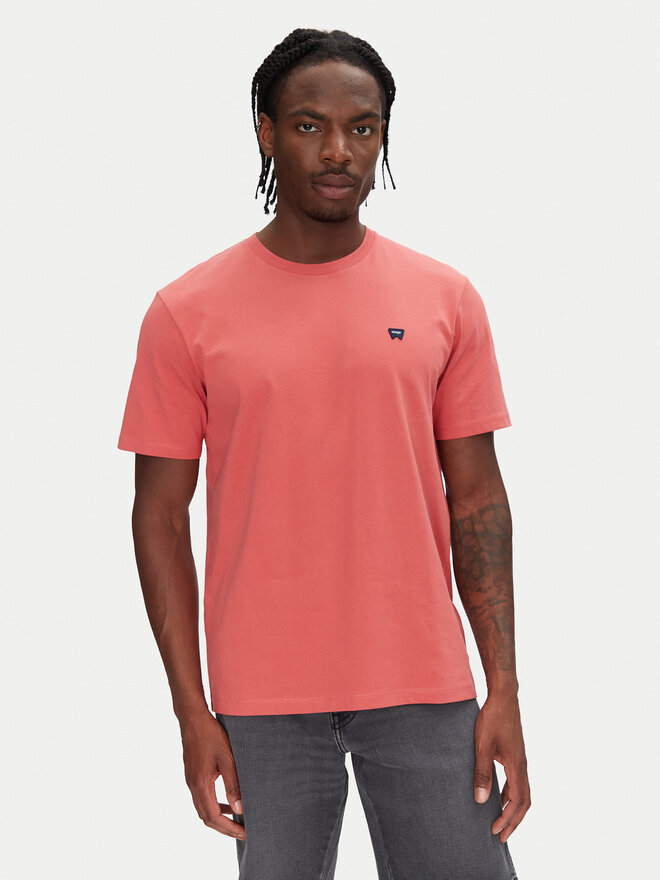 Wrangler Wrangler T-shirt Sign Off 112362687 Crvena Regular Fit