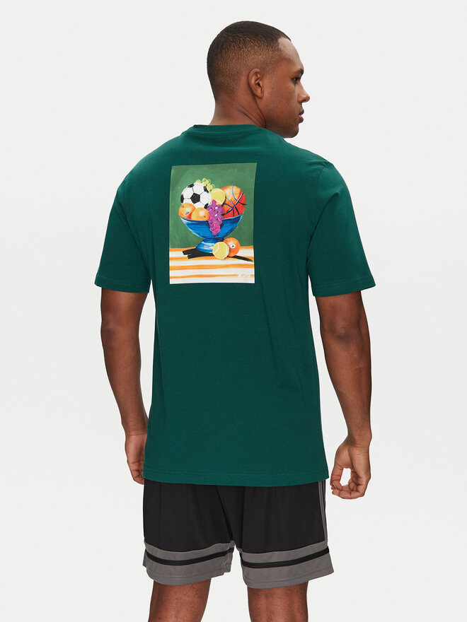 adidas adidas Marškinėliai Lounge Still Life Bowl Graphic JJ3961 Žalia Regular Fit
