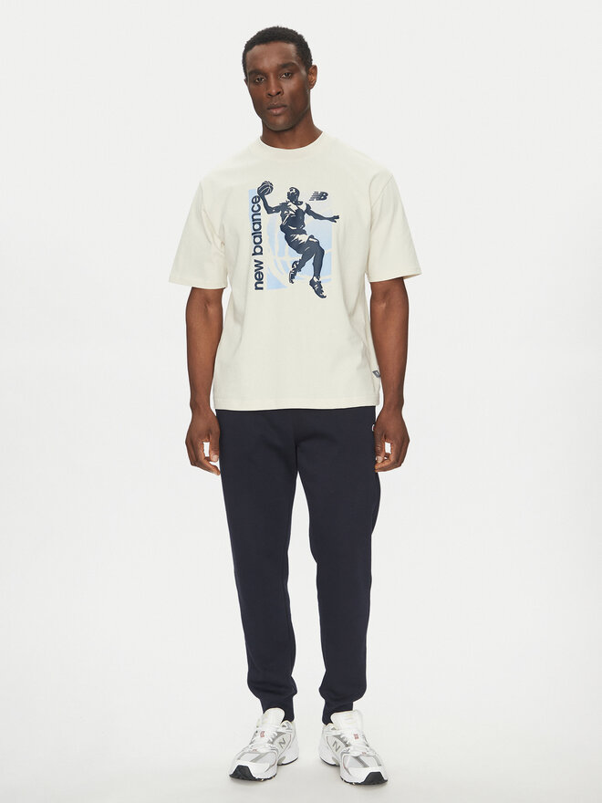 New Balance New Balance Camiseta MT51605 Beis Oversize