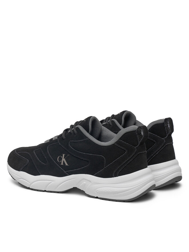 Calvin Klein Jeans Tenisice Calvin Klein Jeans Retro Tennis Low Mg Mix Media YM0YM01171 Crna