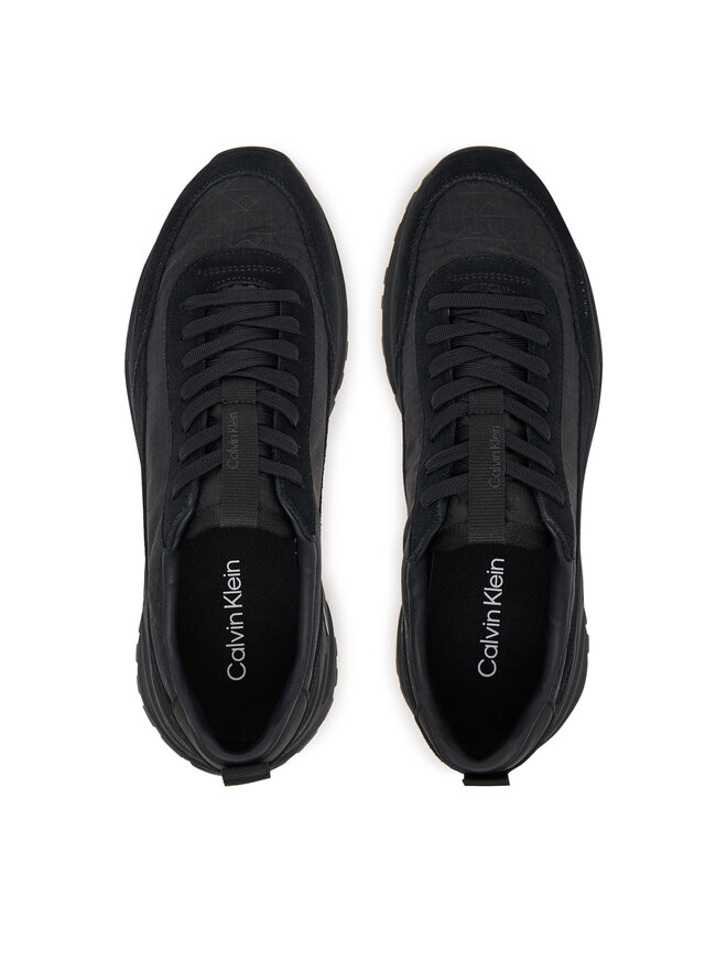 Calvin Klein Сникърси Calvin Klein Hike Runner Casual NY-Su Aop YM0YM01378 Черен