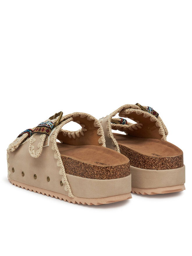 DeeZee Pantoletten DeeZee LB-P1684 Beige