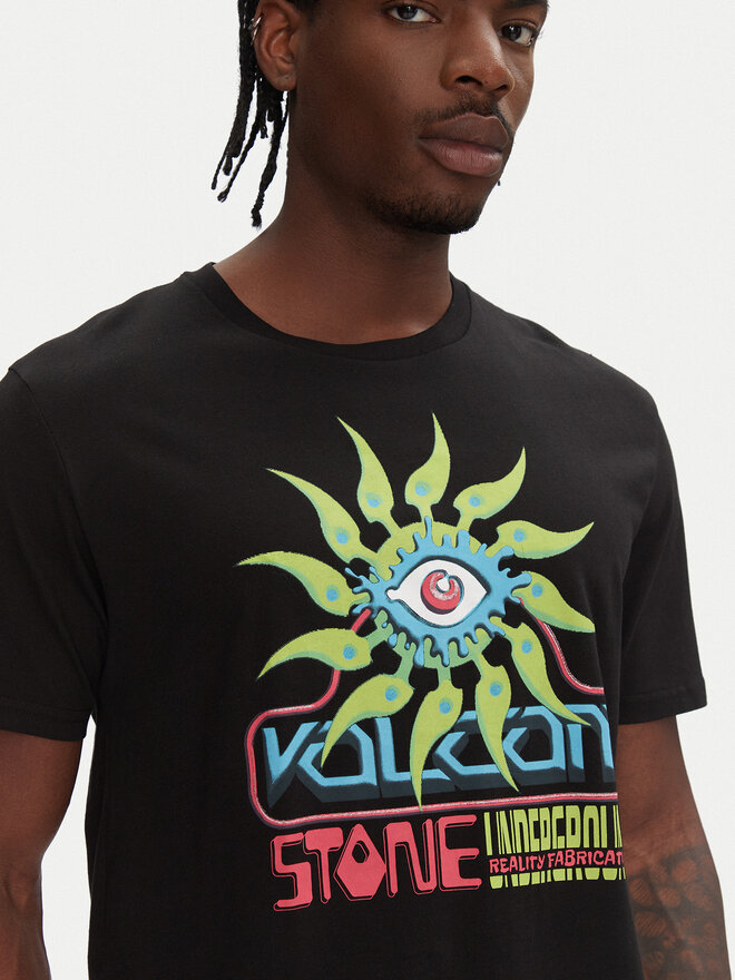 Volcom Volcom Marškinėliai Realityfab A3512555 Juoda Loose Fit