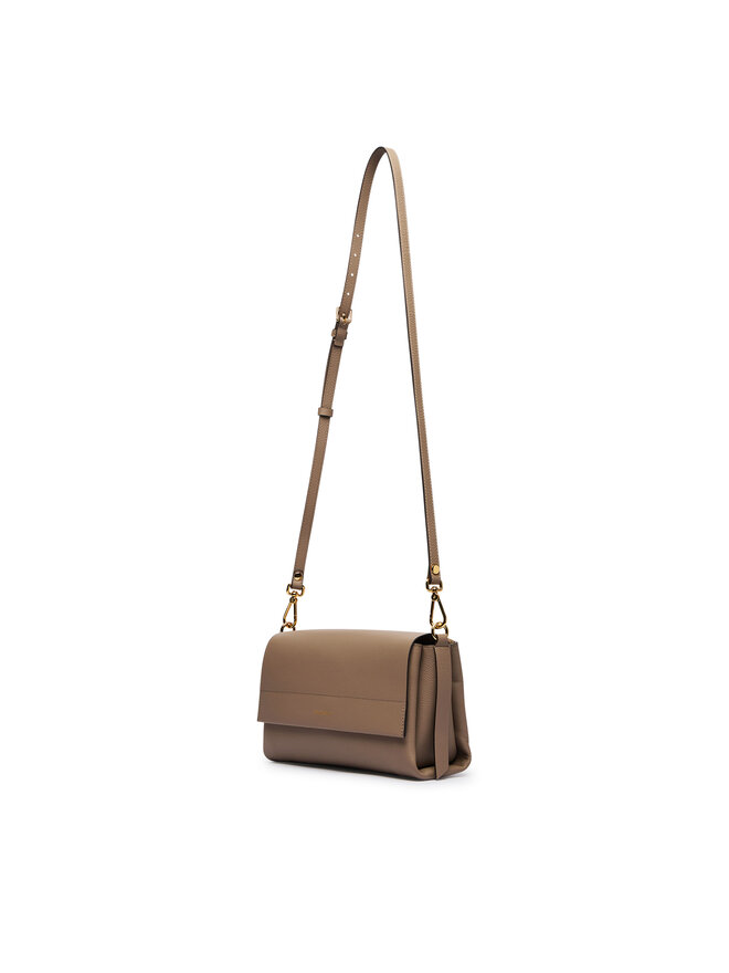 Coccinelle Handtasche Coccinelle M50 Boheme Grana Double E1 M50 12 01 01 Dunkelbeige
