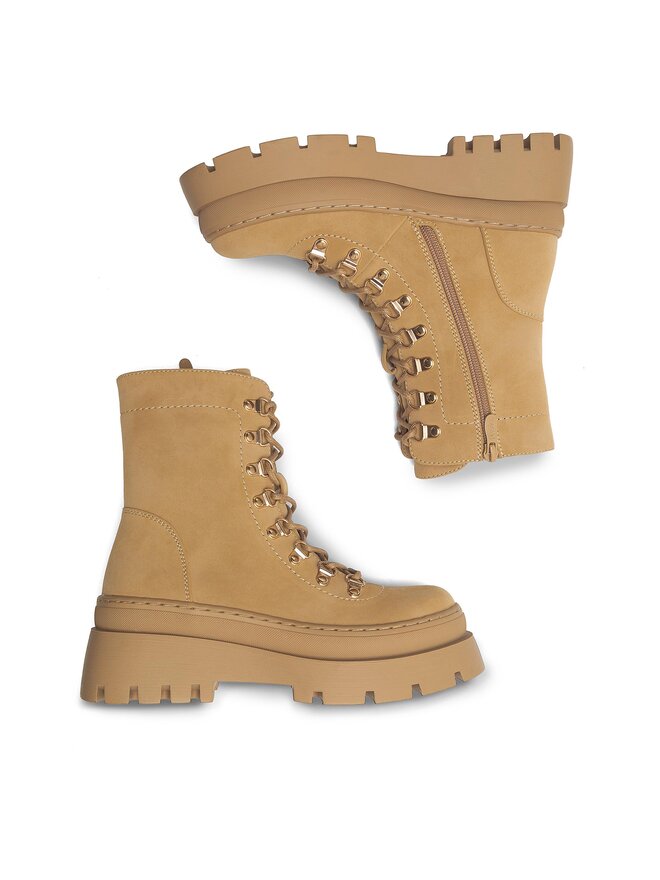 DeeZee Schnürstiefeletten DeeZee ERNA WS6151-05 Beige