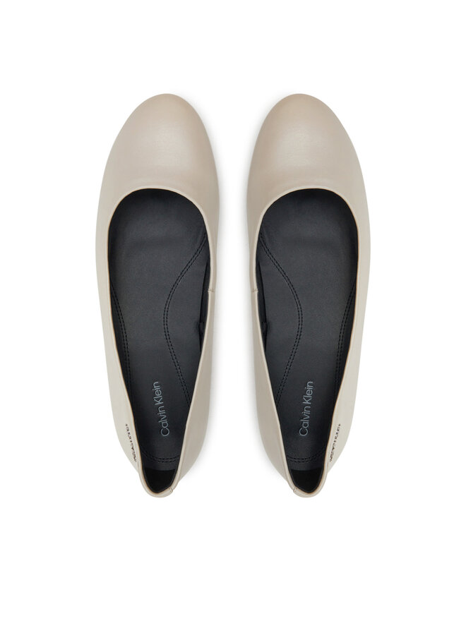 Calvin Klein Μπαλαρίνες Calvin Klein Round Ballerina HW0HW00618 Γκρι