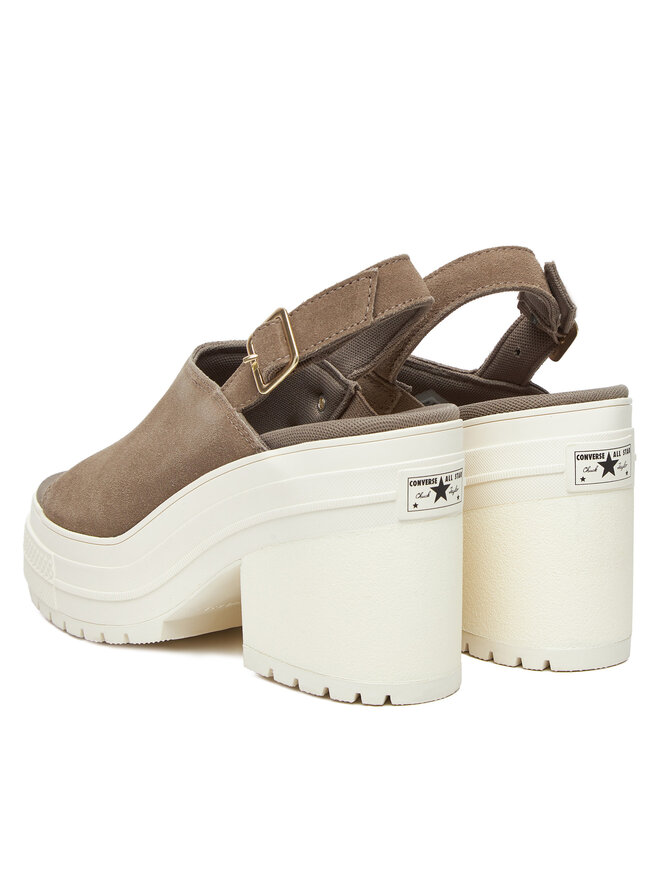 Converse Sandały Converse Chuck 70 De Luxe Heel Mule A15071C Zielony