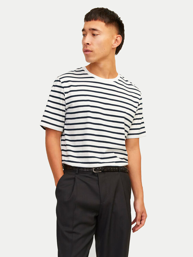 Jack&Jones Jack&Jones Marškinėliai Organic Basic 12156101 Balta Slim Fit