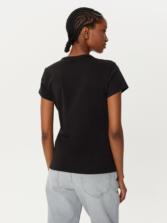 Calvin Klein Calvin Klein Camiseta Satin K20K207974 Negro Regular Fit