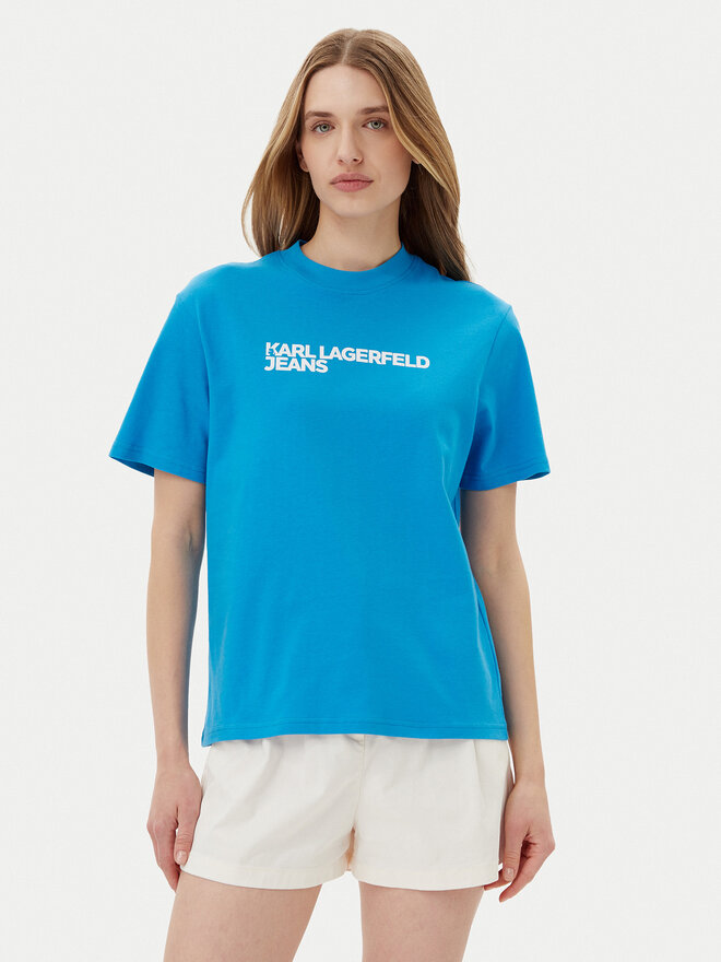 Karl Lagerfeld Jeans Karl Lagerfeld Jeans T-Shirt A1W17005 Blau Relaxed Fit