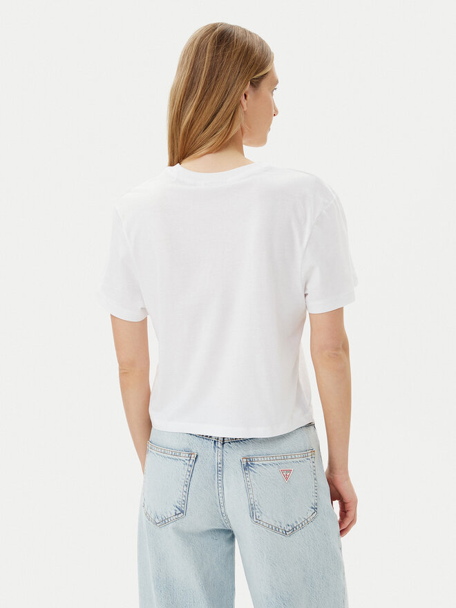 Guess Guess Marškinėliai V5GI09 K9RM1 Balta Regular Fit