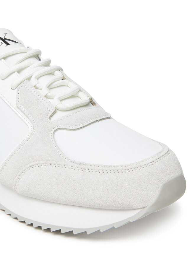 Calvin Klein Jeans Sneakers Calvin Klein Jeans Retro Runner Sock Lace Up Ny-Su YM0YM01326 Weiß