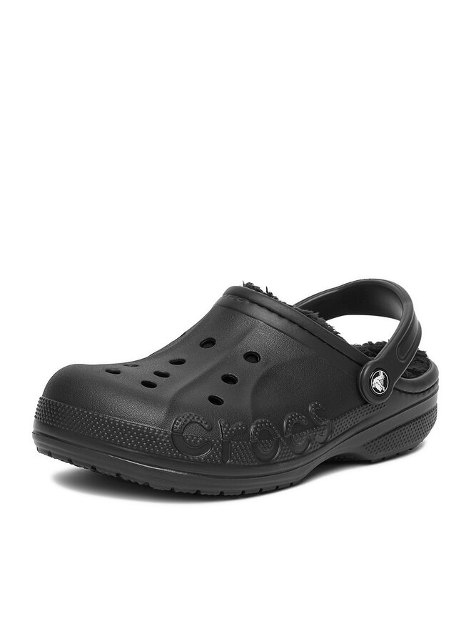 Crocs Pantoletten Crocs C-BAYA LINED CLOG 205969-060 W Schwarz