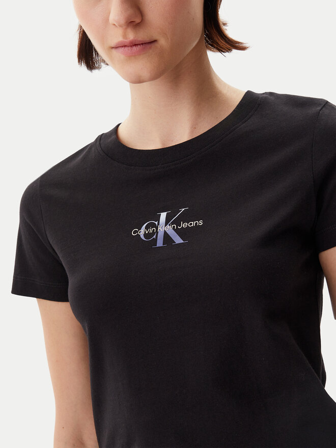 Calvin Klein Jeans Calvin Klein Jeans T-Shirt Gradient Monologo J20J225252 Schwarz Slim Fit