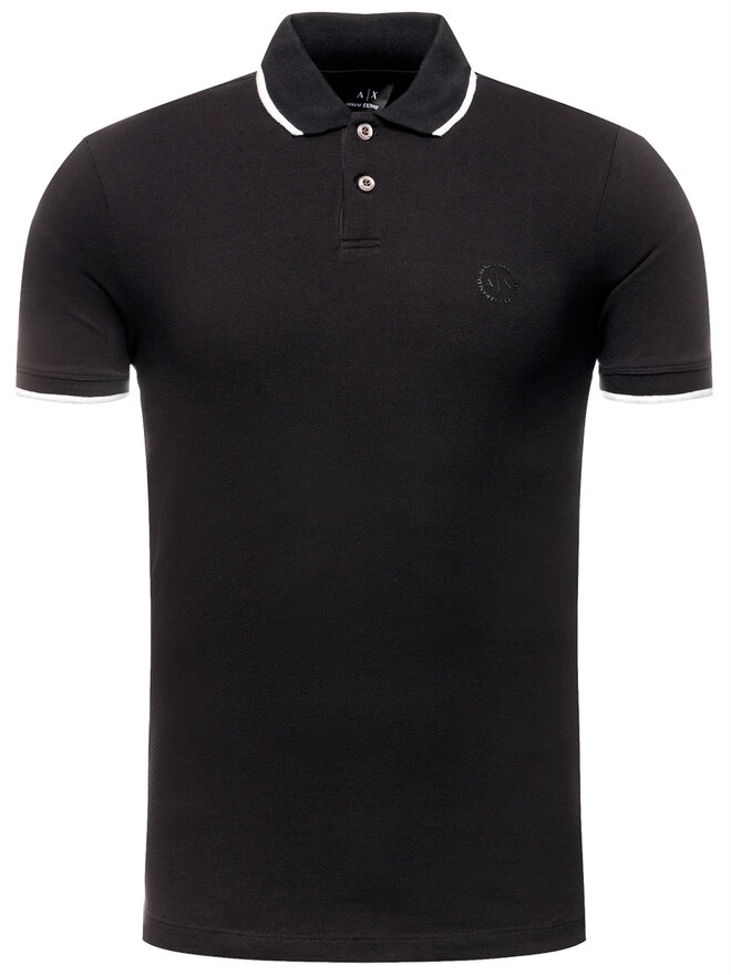 Armani Exchange Armani Exchange Polo 8NZF75 Z8M5Z 1200 Μαύρο Regular Fit