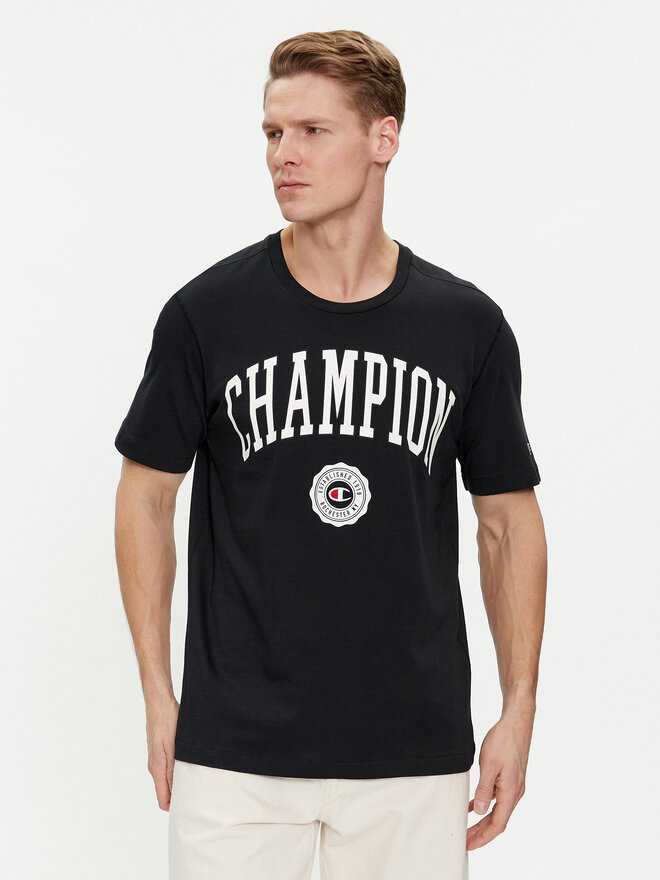 Champion Champion Marškinėliai 219852 Juoda Comfort Fit