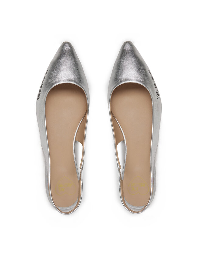 LOVE MOSCHINO Ballerinas LOVE MOSCHINO JA11021G1MIF0902 Silberfarben